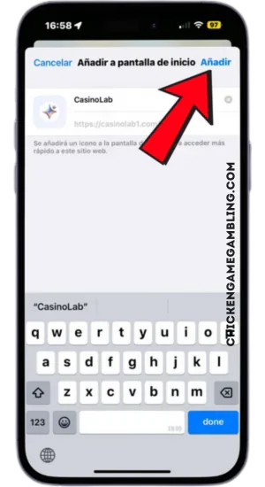 Nombre y confirmación